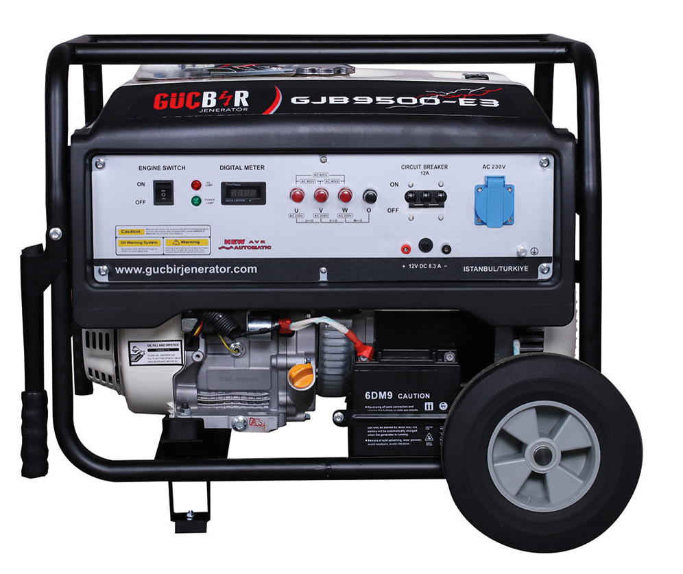 Генератор бензиновий Gucbir GJB9500Е-3 9 кВт, електростартер, трифазний